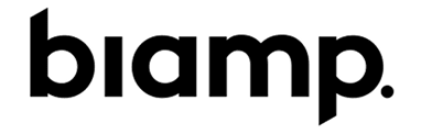 Biamp logo representing professional audio technology and B2B AV brand experience