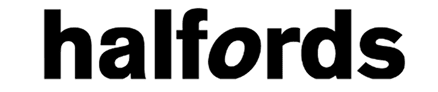 Halfords logo representing automotive, retail and consumer brand marketing experience
