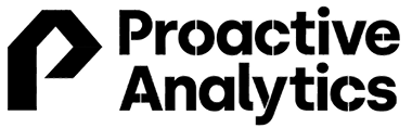 Proactive Analytics logo representing data, analytics and B2B technology brand experience