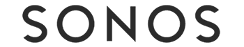 Sonos logo representing consumer technology and connected audio brand experience